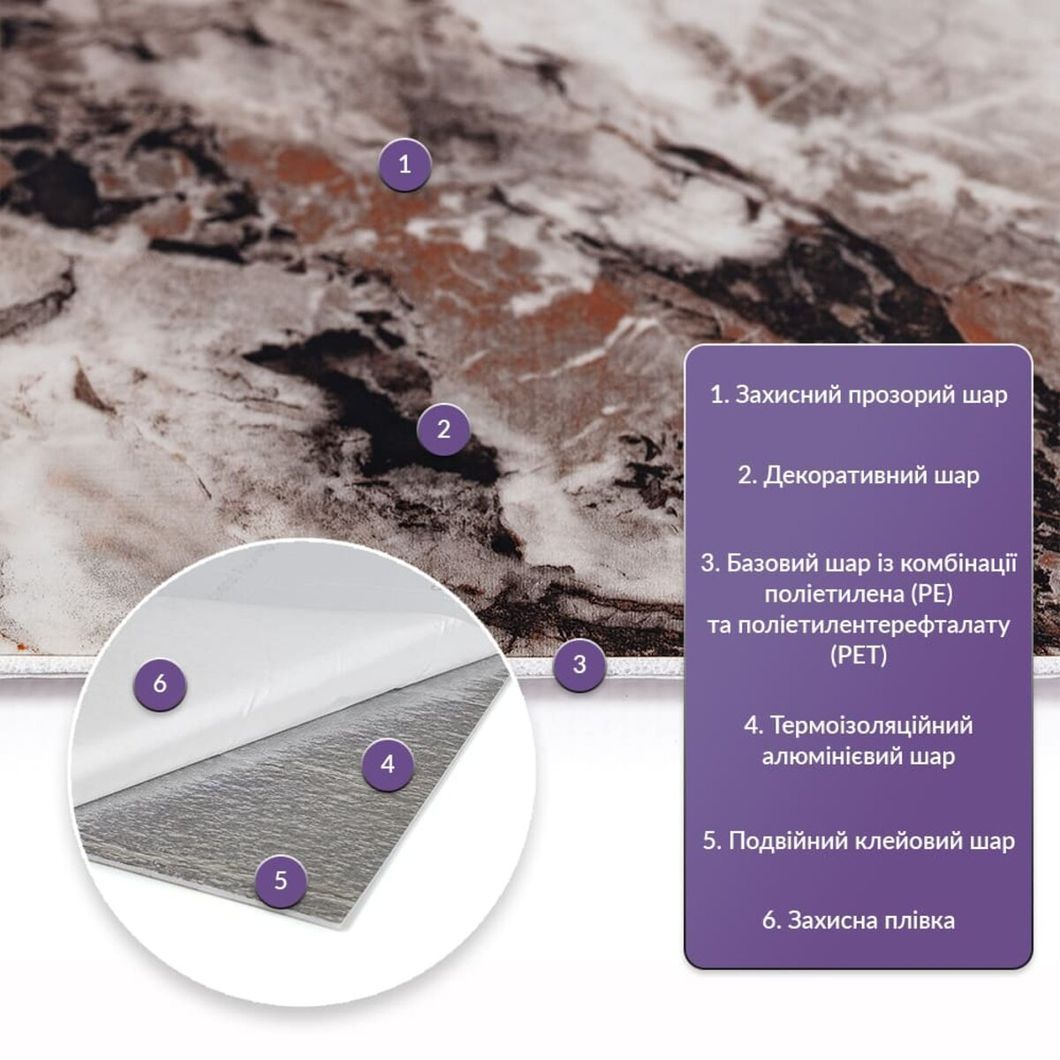 Самоклеящаяся стеновая PET плитка 600*300*2mm (D) SW-00002297