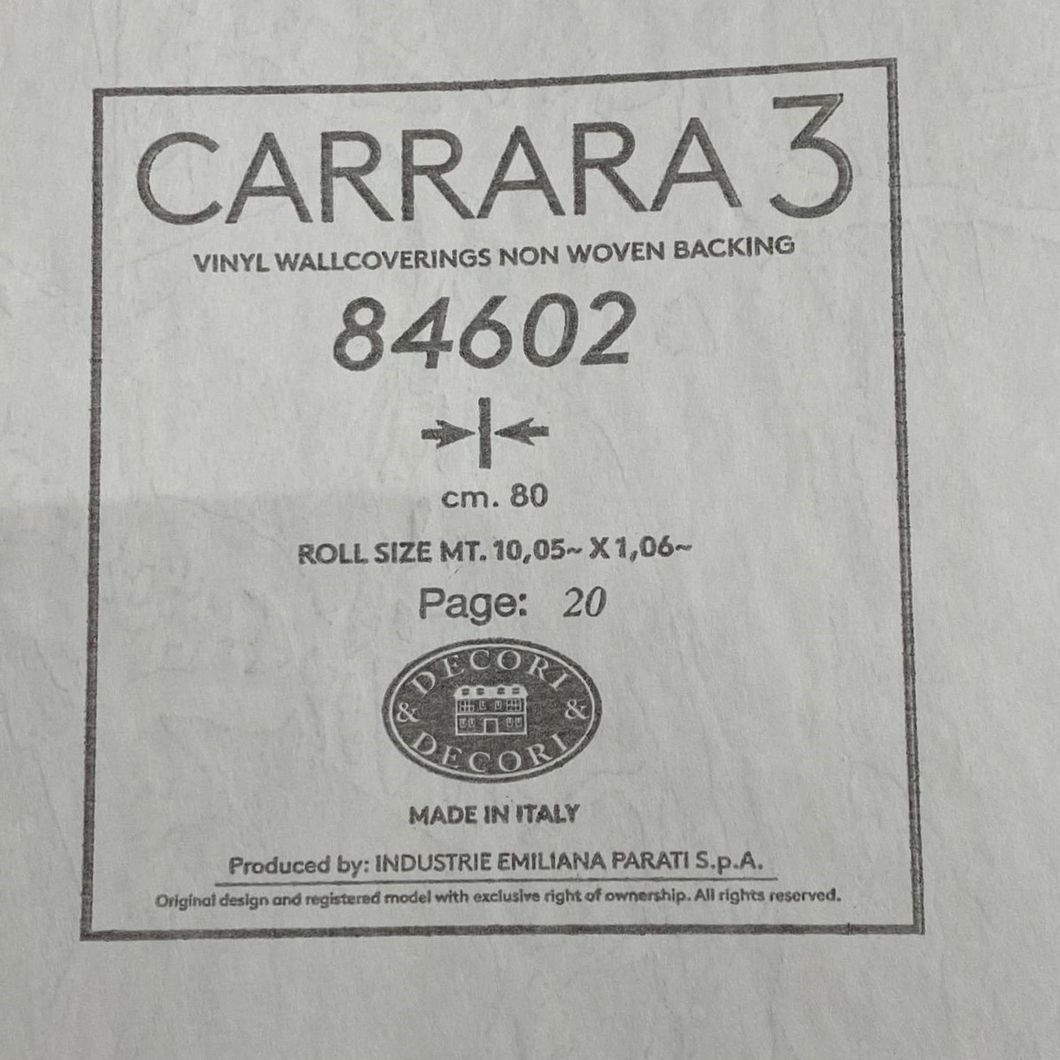 Шпалери вінілові на флізеліновій основі Emiliana Parati Carrara сіро-бежевий 1,06 х 10,05м (84602)