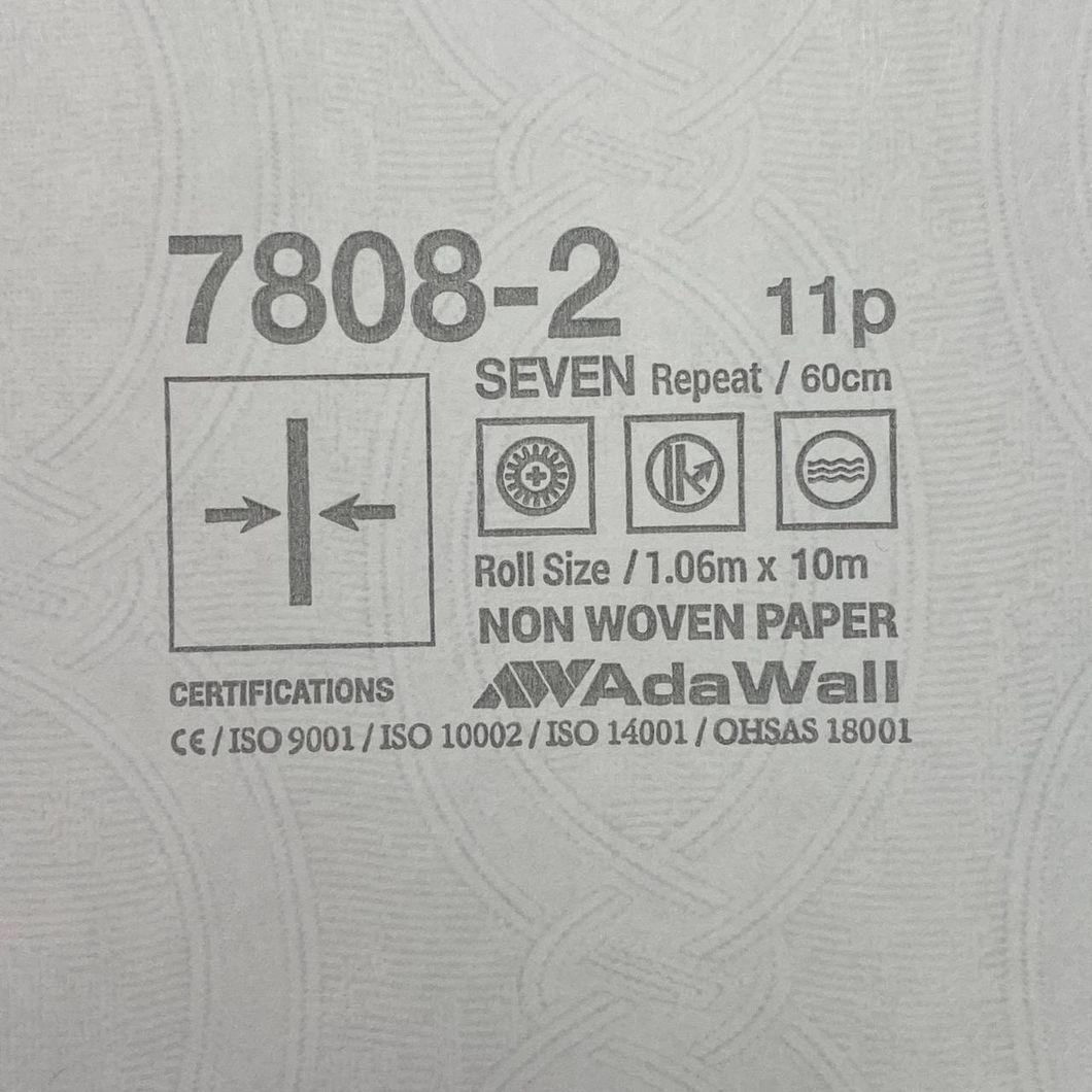Шпалери вінілові на флізеліновій основі сірий AdaWall Seven 1,06 х 10,05м (7808-2)