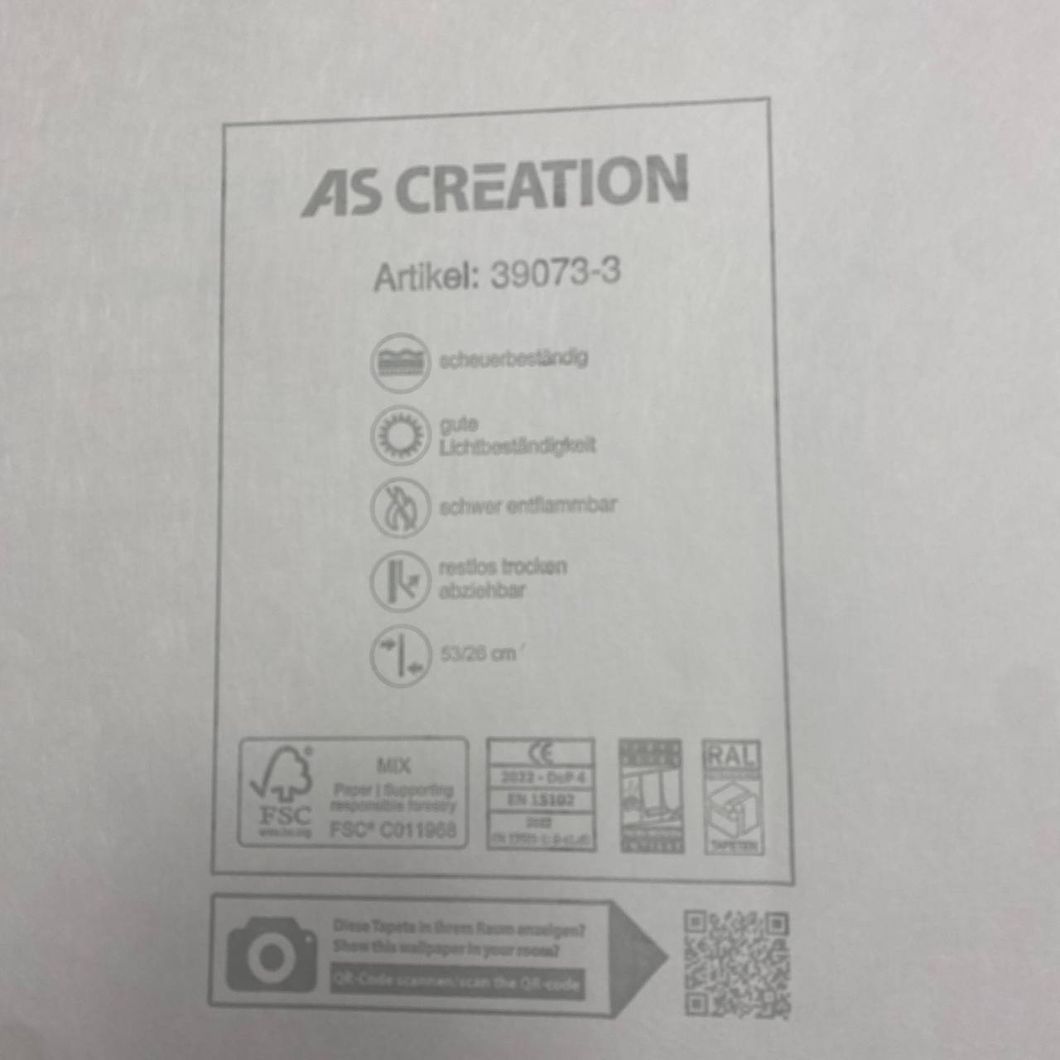 Шпалери вінілові на флізеліновій основі рожеві Maison Charme AS Creation 0,53 х 10,05м (39073-3)