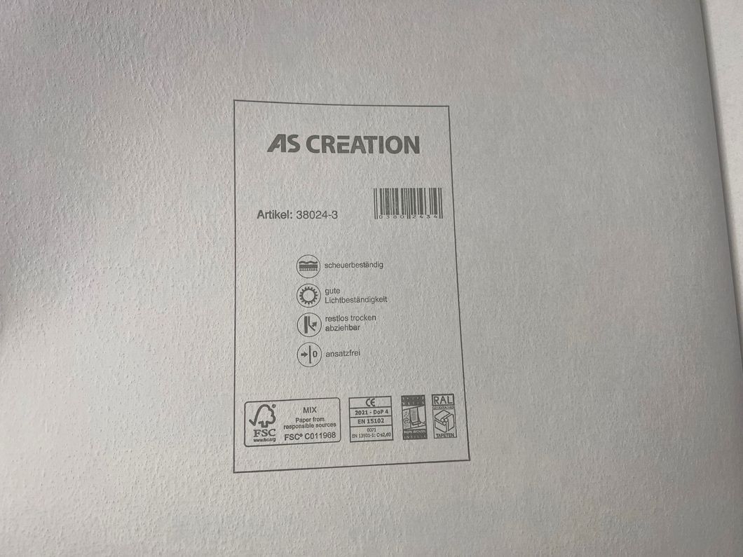 Шпалери вінілові на флізеліновій основі AS Creation Cuba блакитний 0,53 х 10,05м (38024-3)