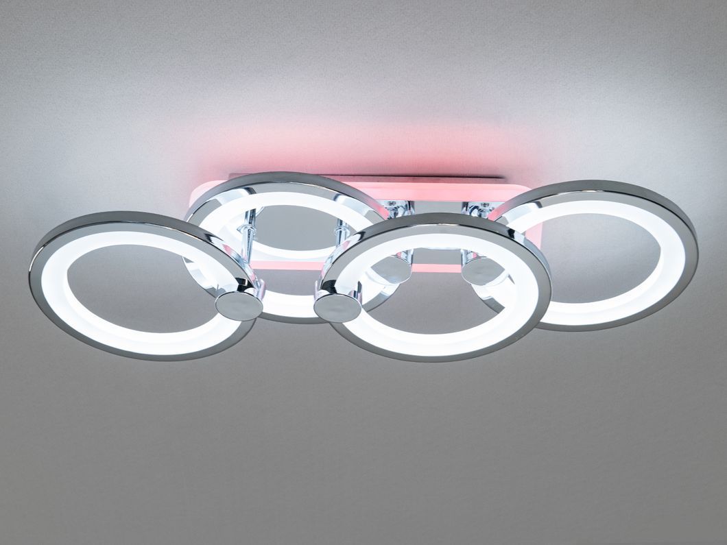 Потолочная люстра с диммером и LED подсветкой, 65W
