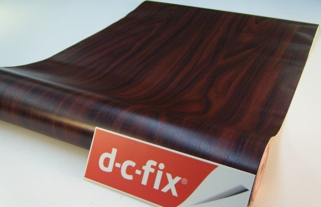Самоклейка декоративна D-C-Fix Махагон червоне дерево коричневий напівглянець 0,675 х 15м (200-8053), Коричневий, Коричневий
