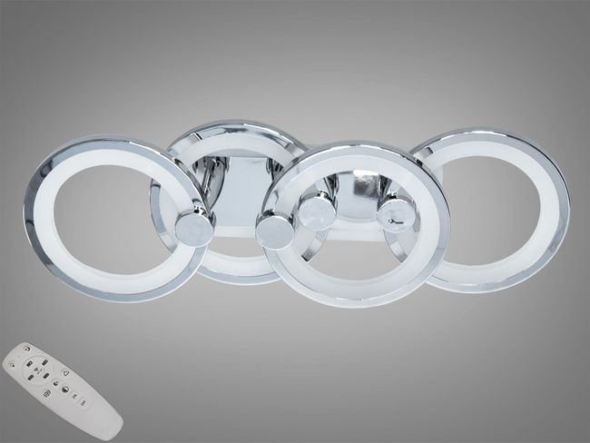 Потолочная люстра с диммером и LED подсветкой, 65W