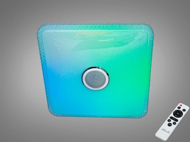 Стельова люстра LED біла 80 Вт RGB Bluetooth TUYA, TUYA додаток