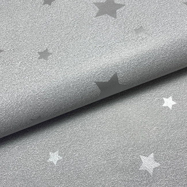 Шпалери паперові Сірі Шарм зірки сірі 0,53м х 10,05м  (178-02)