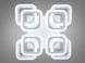 Потолочная LED люстра с димером и цветной подсветкой 110W