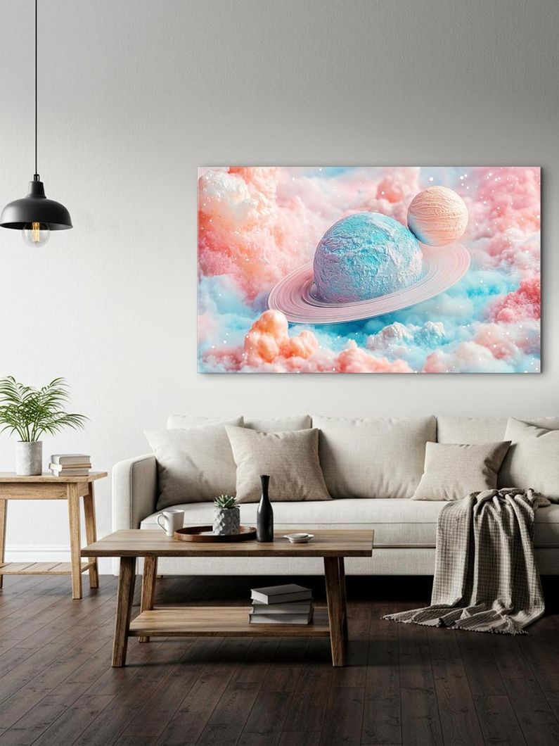Картина на холсте МАKO " Планеты грез" 60x100 см MK10570