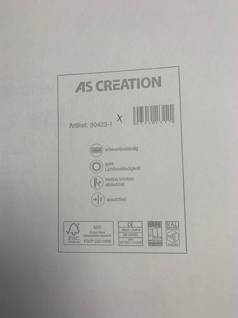 Обои виниловые на флизелиновой основе AS Creation Romantico белый 0,53 х 10,05м (30423-1)