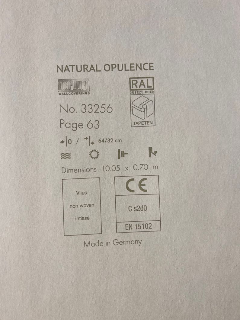 Шпалери вінілові на флізеліновій основі Marburg Natural Opulence коричневий 0,70 х 10,05м (33256)