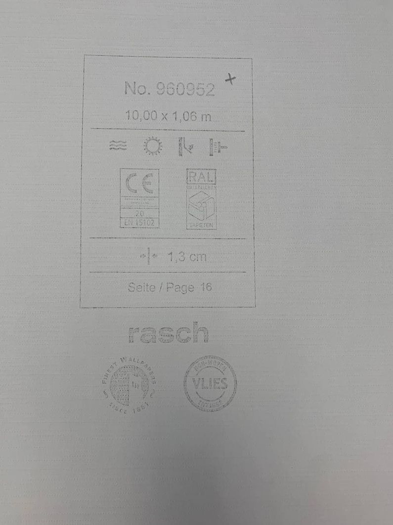 Обои виниловые на флизелиновой основе Rasch Axiom зелёный 1,06 х 10,05м (960952)