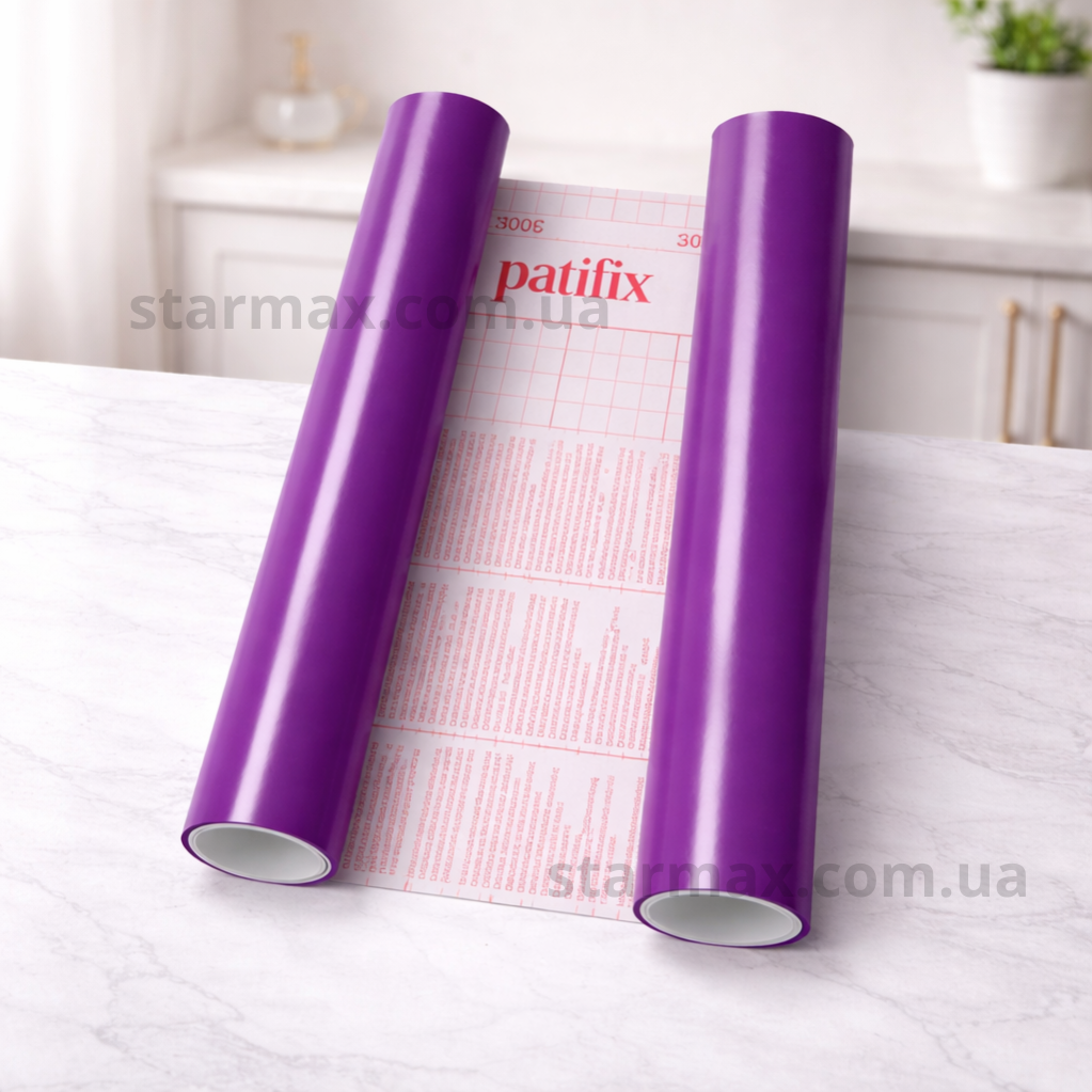 Самоклейка декоративна Patifix Однотонна фіолетовий матовий 0,45 х 1м (10-1270), Фиолетовый, Фіолетовий