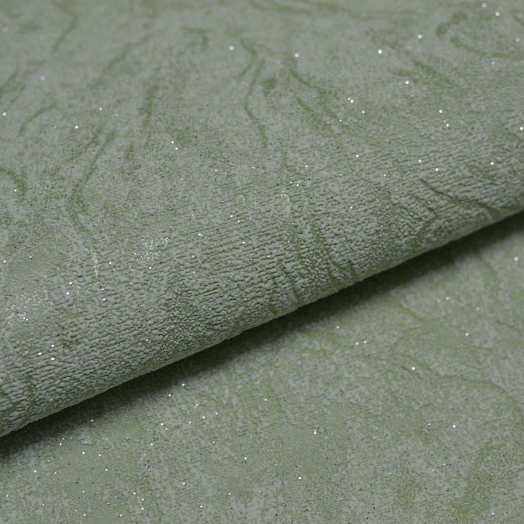 Шпалери вінілові на флізеліновій основі Слов'янські шпалери VIP Кармен 2 зелений 1,06 х 10,05м (3053-04)