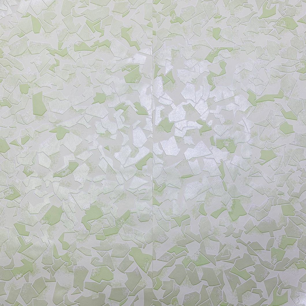 Обои бумажные Континент Битое стекло зелёный 0,53 х 10,05м (1025)