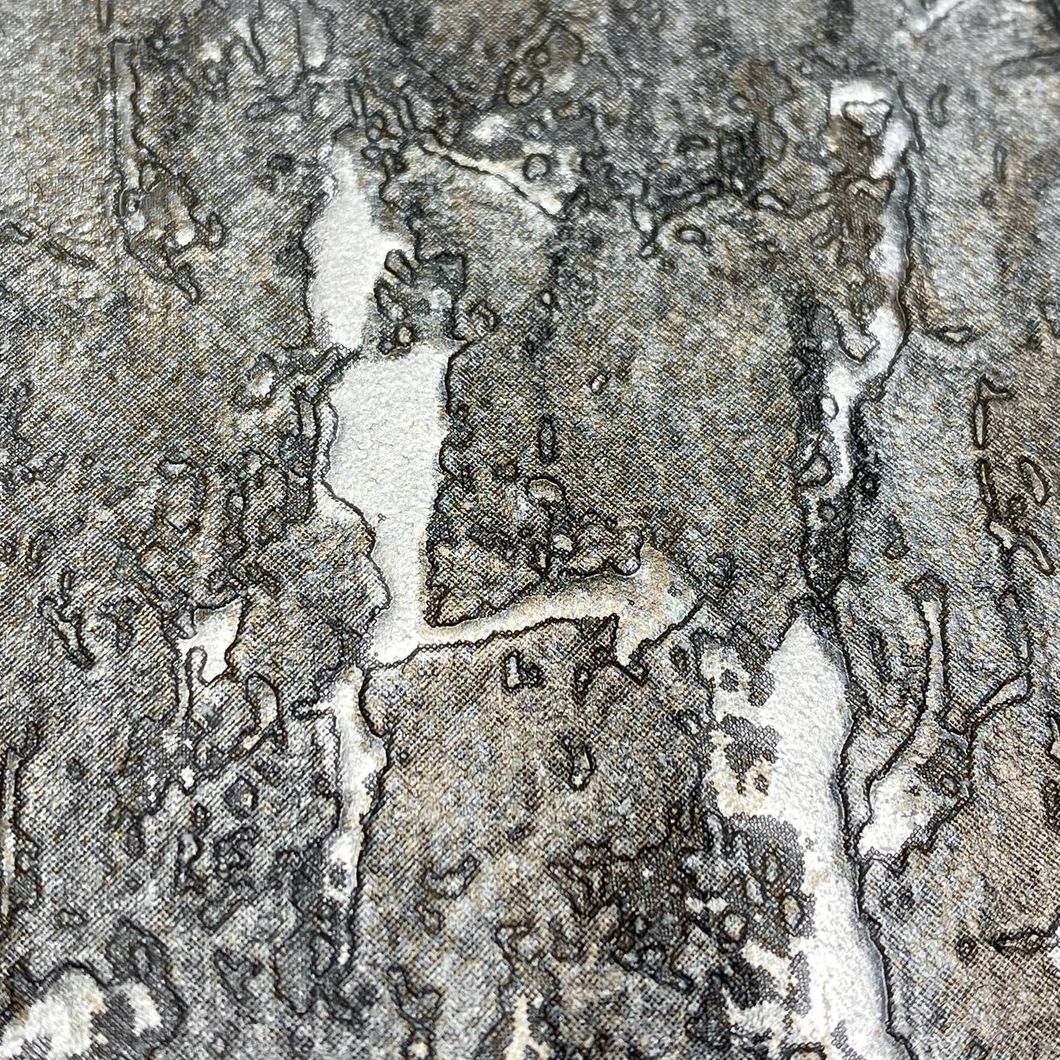 Шпалери вінілові на флізеліновій основі DUKA The Prestige кора сіра 1,06 х 10,05м (25101-3)