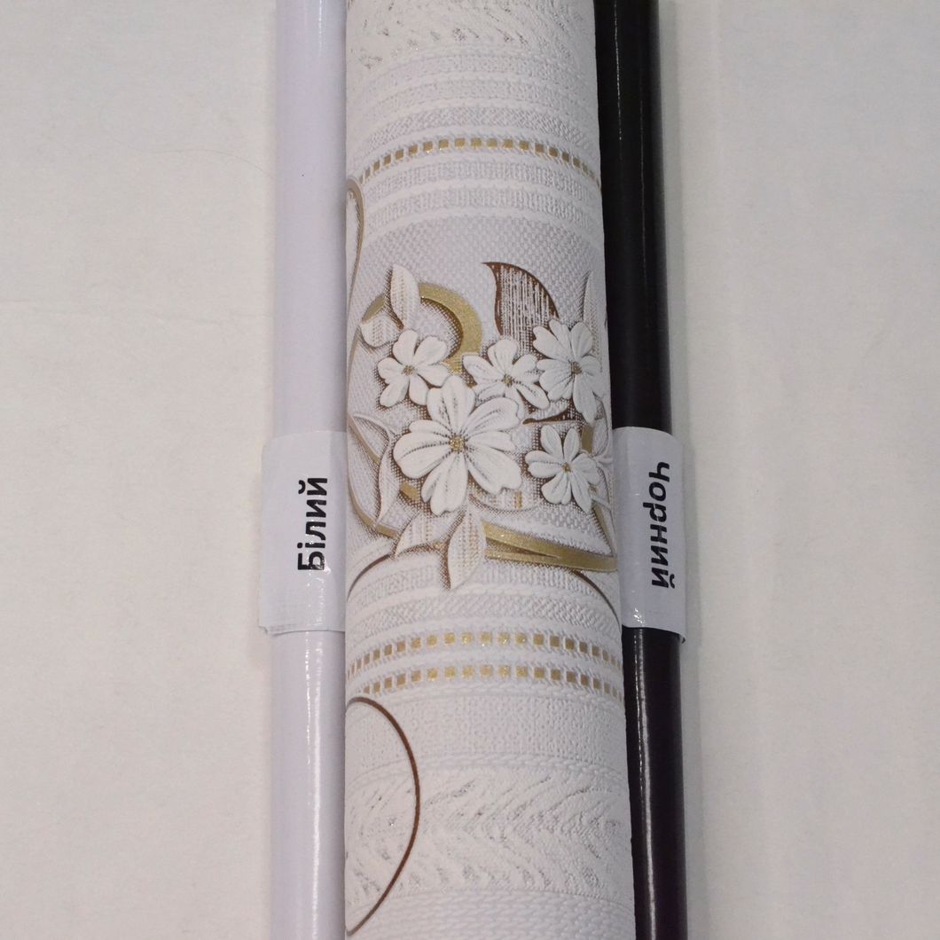 Шпалери вінілові на паперовій основі Слов'янські шпалери Comfort В53,4 білий 0,53 х 10,05м (5764-06)