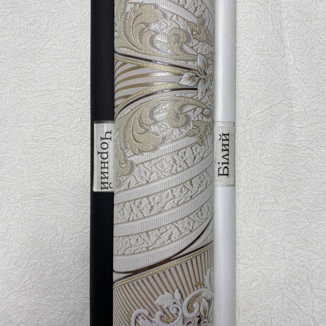 Шпалери вінілові на паперовій основі бежеві Слов'янські шпалери Comfort В39 Чарівниця 1,06 х 10,05м (5687-01В)