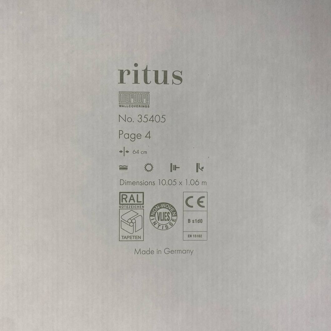 Обои виниловые на флизелиновой основе Marburg Ritus Черные 1,06 х 10,05м (35405)