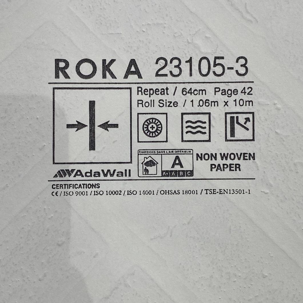 Шпалери вінілові на флізеліновій основі коричневий Roka AdaWall 1,06 х 10м (23105-3)