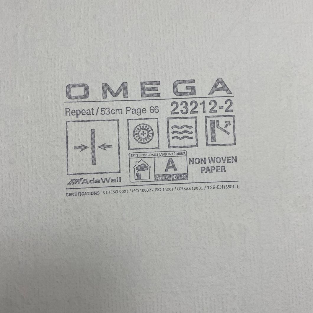 Шпалери вінілові на флізеліновій основі  OMEGA AdaWall світло-сірий 1,06 х 10,05м (23212-2)