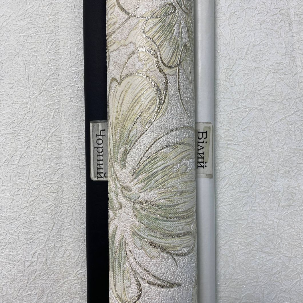 Шпалери вінілові на флізеліновій основі зелені Pure decor 1,06 х 10,05м (1652/3)