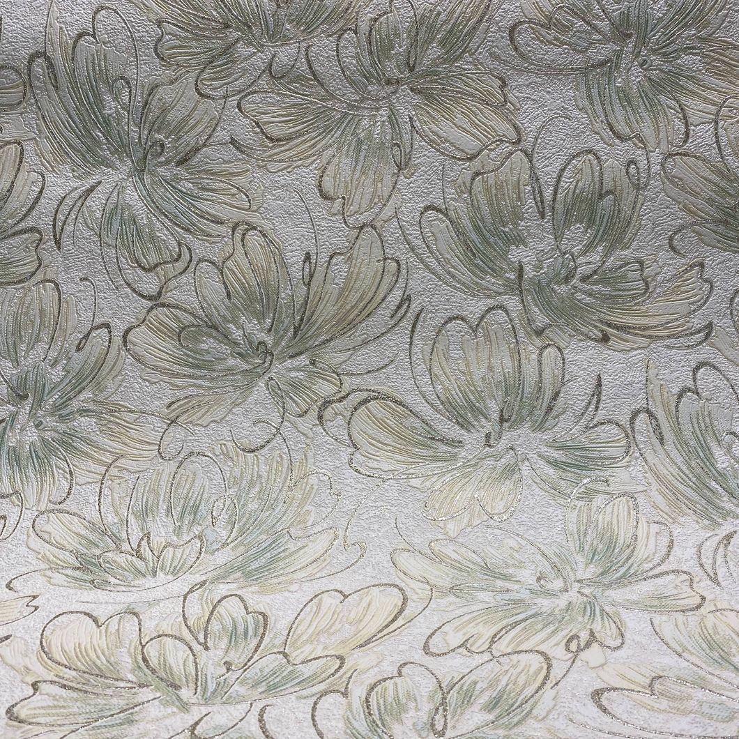 Шпалери вінілові на флізеліновій основі зелені Pure decor 1,06 х 10,05м (1652/3)