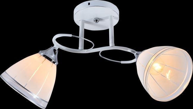 Люстра декоративна INTEREES IS DA5085/2A White+Silver на 2 плафона, Білий4