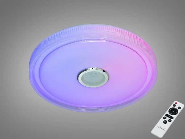 Стельова люстра LED Diasha RGB MP3 TUYA біла 80 Вт, TUYA додаток