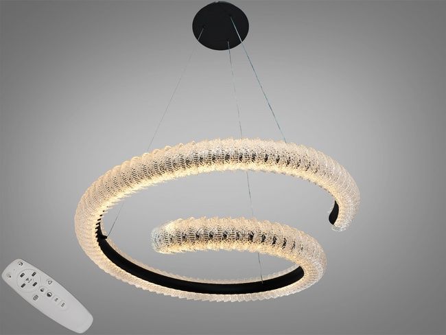 Підвісна LED люстра Diasha чорна 36Вт CCT