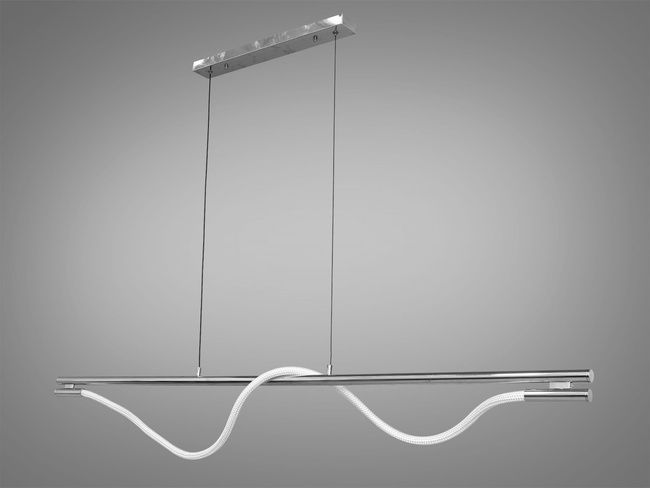 Доступна лед люстра шланг для ресторану, 20W, срібна люстра