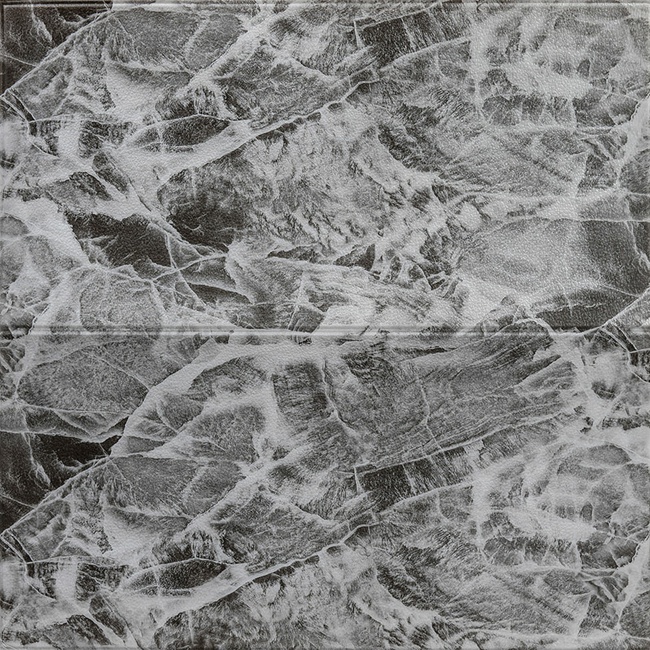 Панель стінова самоклеюча декоративна 3D мармурова плитка 700х700х4мм (192), Серый, Сірий