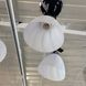Люстра 3 лампи білі у вітальню, спальню в класичному стилі (N0752/3), Черный, Чорний