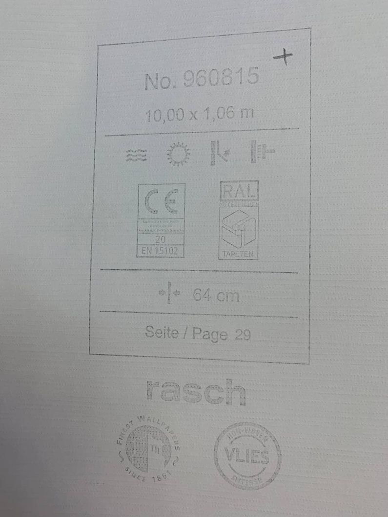 Обои виниловые на флизелиновой основе Rasch Axiom серый 1,06 х 10,05м (960815)