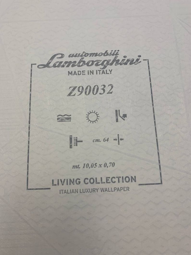 Обои виниловые на флизелиновой основе Zambaiti Parati Lamborghini 2 серый 0,70 х 10,05м (Z90032)