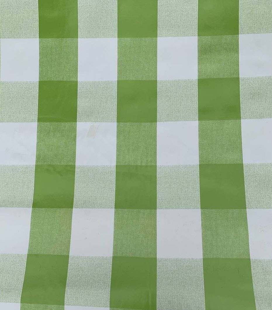 Клейонка на стіл ПВХ на основі Квадрати зелений 1,4 х 1м (100-261), Зелений, Зелений