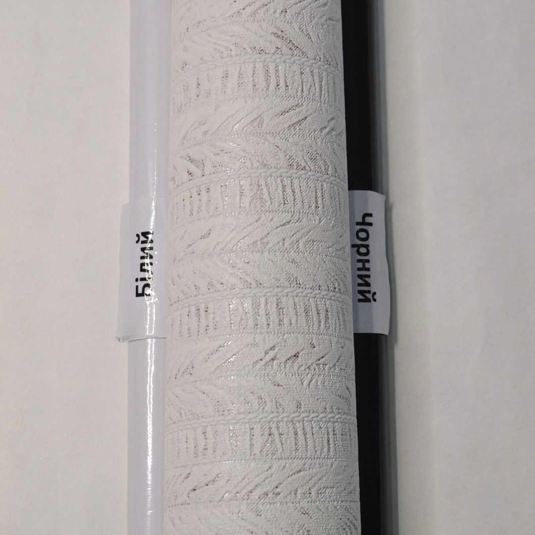 Шпалери вінілові на паперовій основі Слов'янські шпалери Comfort В53,4 Єва білий 0,53 х 10,05м (5765-06)
