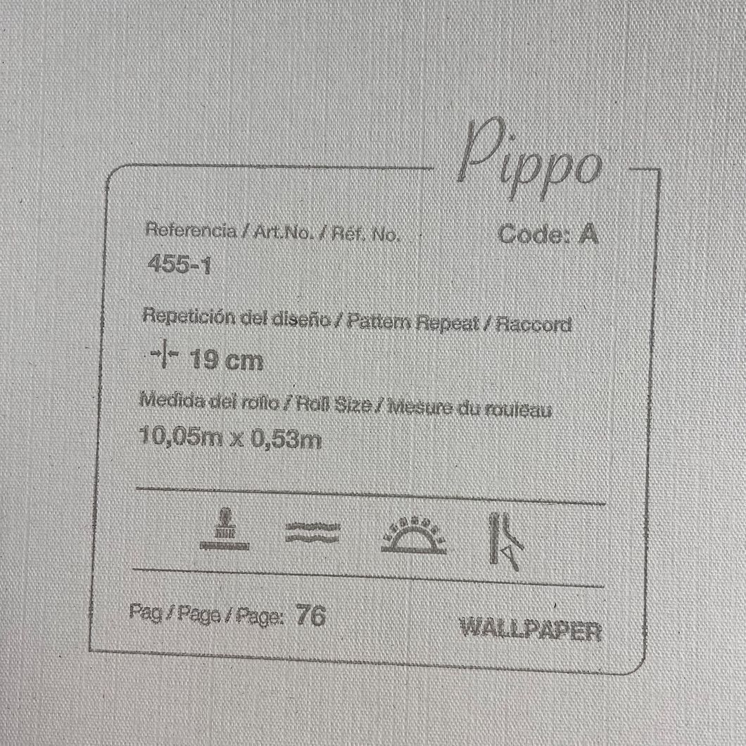 Обои бумажные ICH Pippo голубой 0,53 х 10,05м (455-1)