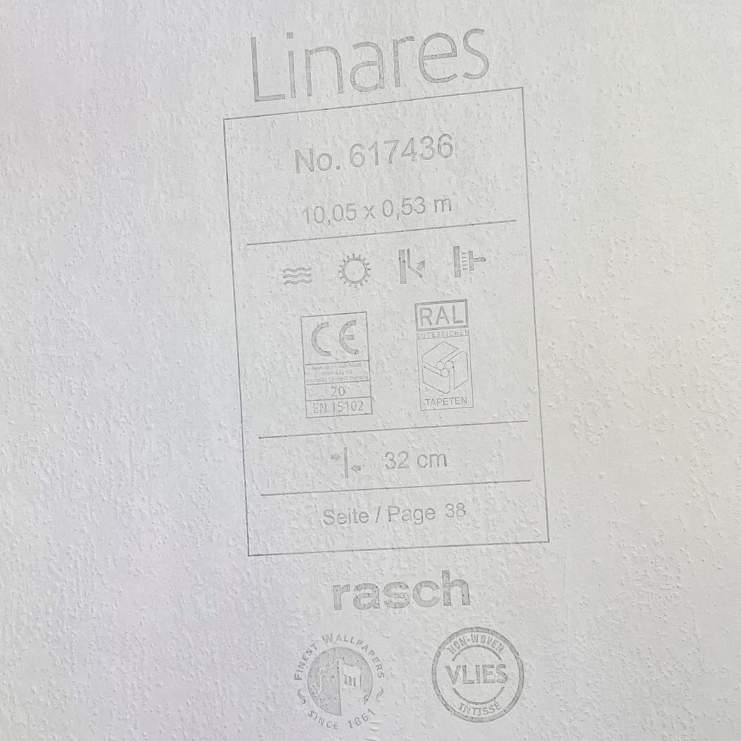 Обои виниловые на флизелиновой основе Rasch Linares кофейные 0,53 х 10,05м (617436)
