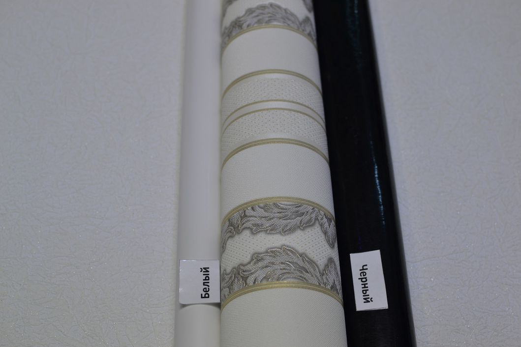 Шпалери вінілові на флізеліновій основі Слов'янські шпалери LeGrand Platinum В122 Брістоль 2 сірий 1,06 х 10,05м (V 519-10)