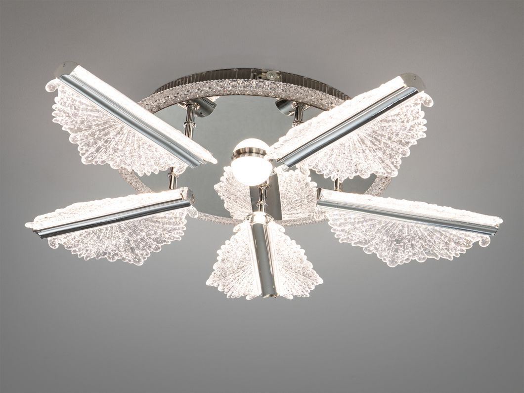 Потолочная LED люстра шампань 65W с пультом