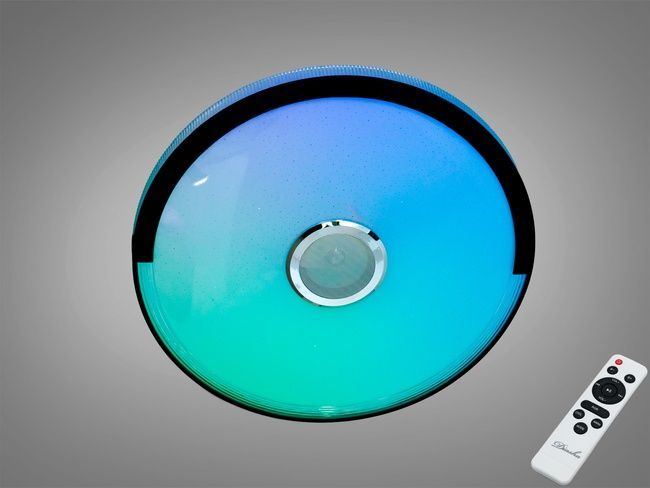 Стельова люстра LED біла 80 Вт RGB Bluetooth TUYA, TUYA додаток