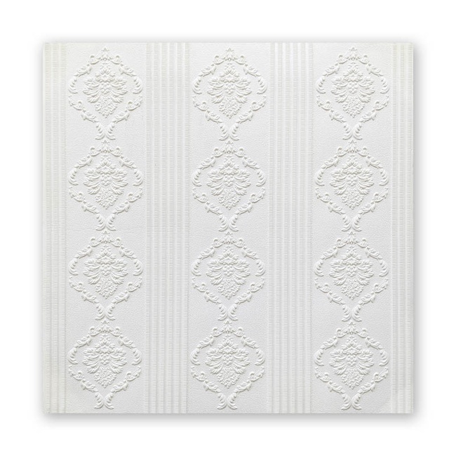 Панель стінова декоративна пластикова ПВХ "Пісок Брістольський" 955 мм х 488 мм (111), Білий, Білий