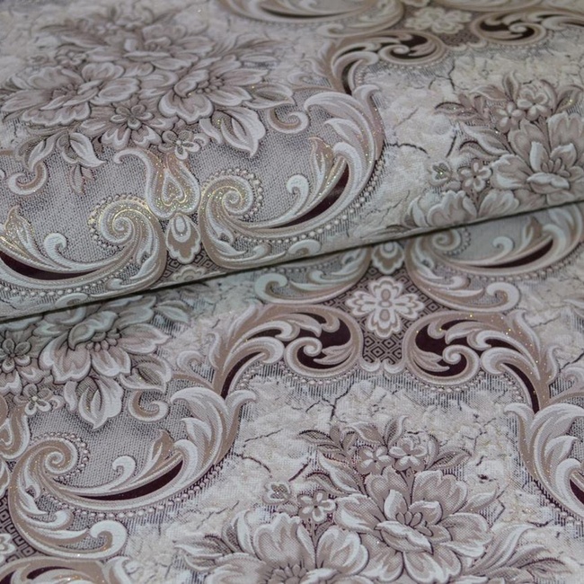 Шпалери вінілові на паперовій основі Слов'янські шпалери Comfort B53,4 Імперія коричневий 0,53 х 10,05м (5554 - 12)