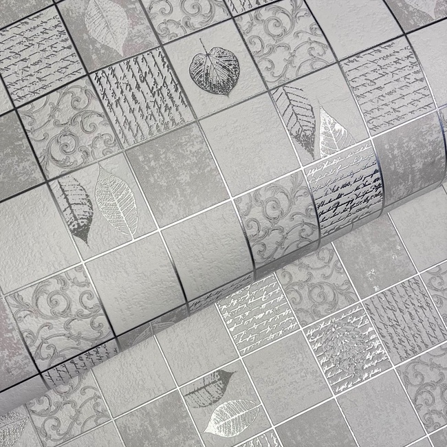 Шпалери вінілові на паперовій основі супер мийка ArtGrand Bravo сірі 0,53 х 10,05м (85091BR30)