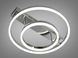 Люстра потолочная LED черная 60W ДУ 2 кольца