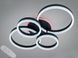 Люстра Diasha Rings черная LED 4 кольца диммер