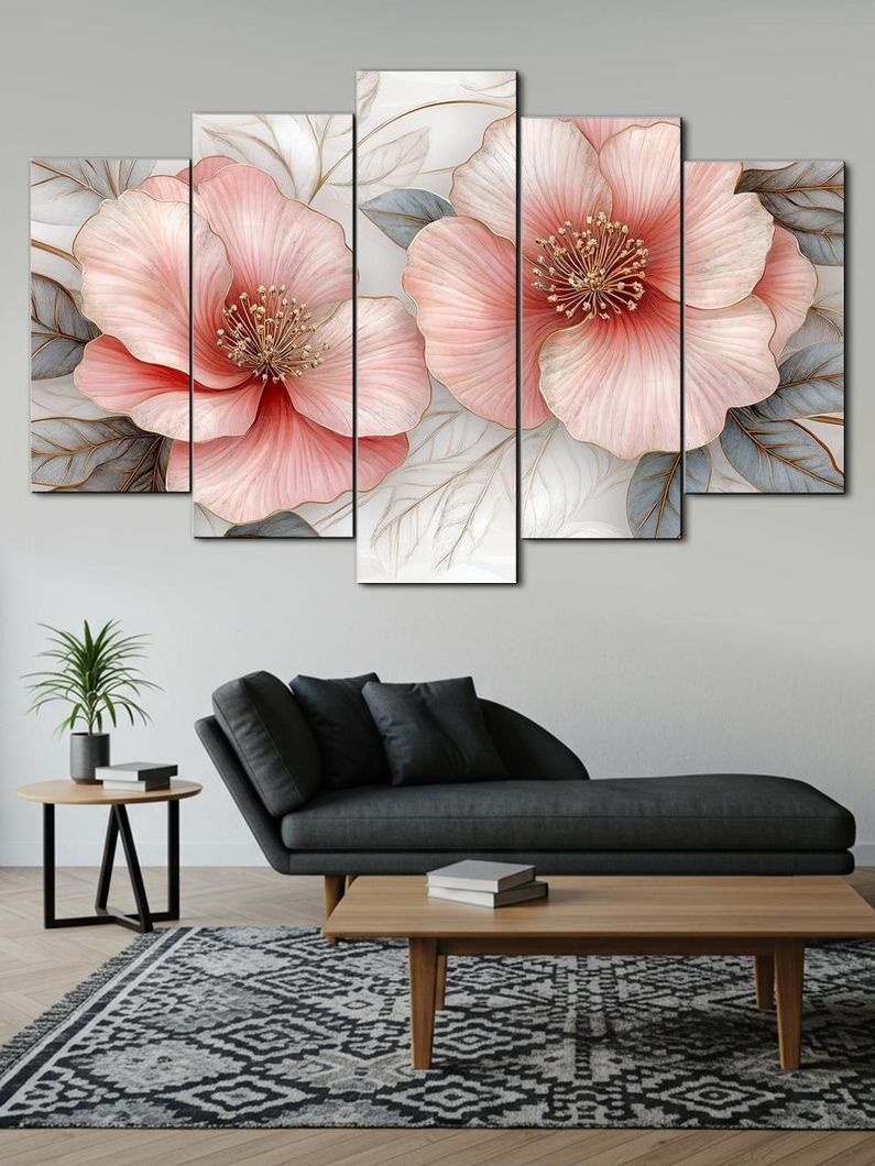 Модульная картина MAKO " Розовые мечты" 80x125 см MK50561