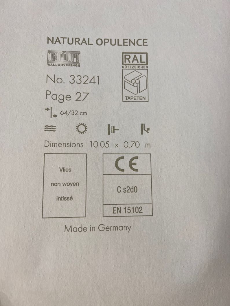 Шпалери вінілові на флізеліновій основі Marburg Natural Opulence білий 0,70 х 10,05м (33241)