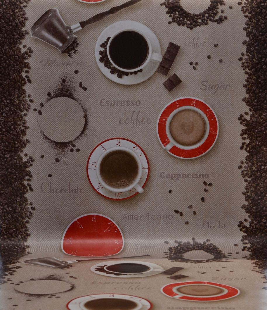 Шпалери вологостійкі на паперовій основі Шарм Ліберика декор червоний 0,53 х 10,05м (163-05)