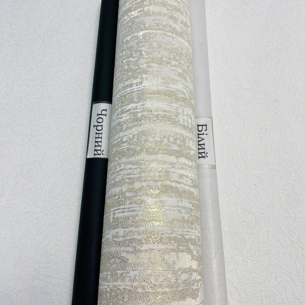 Шпалери вінілові на флізеліновій основі золотистий Слов'янські шпалери LeGrand Platinum В118 Корпа 1,06 х 10,05м (8724-05)
